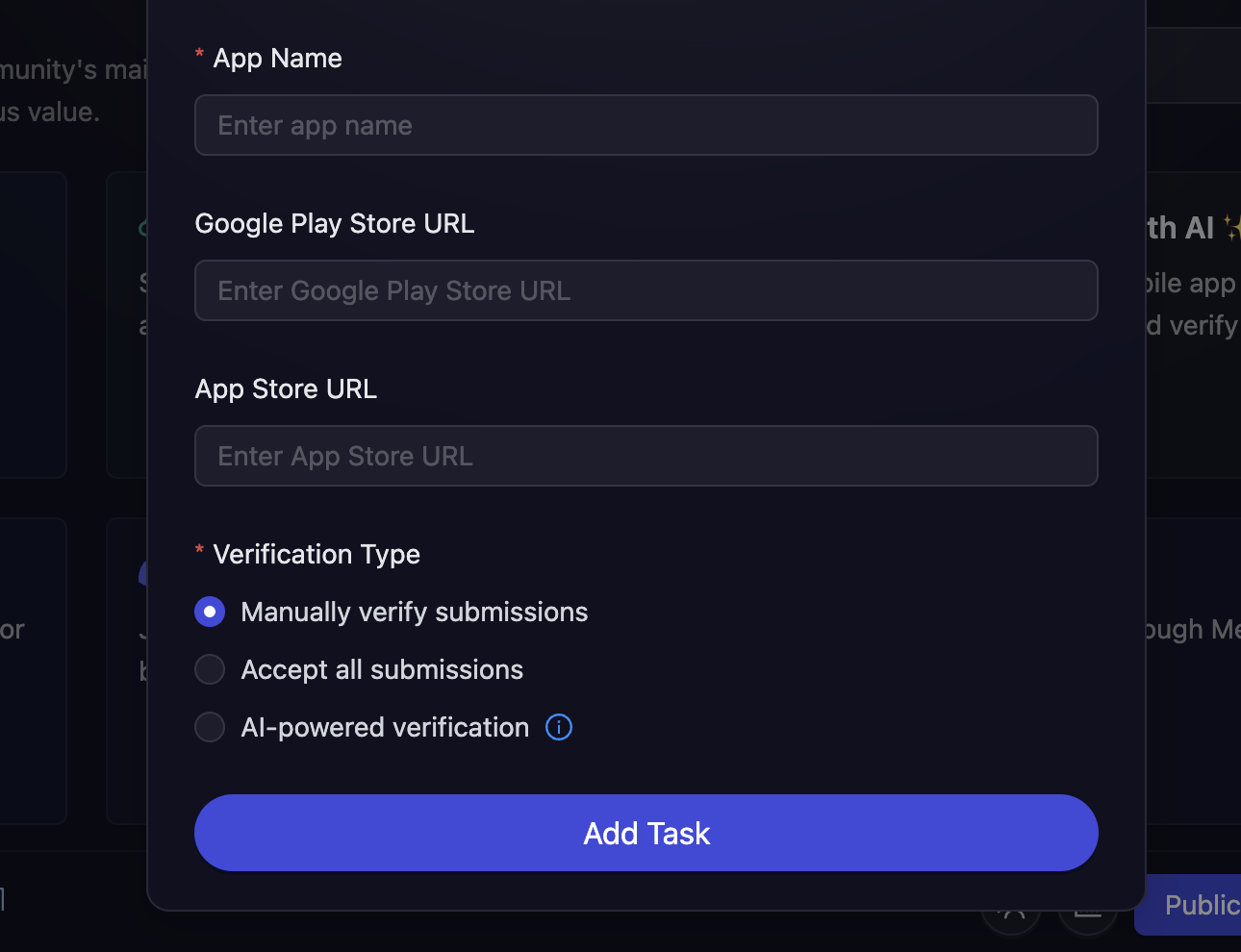 Mobile App Task Details