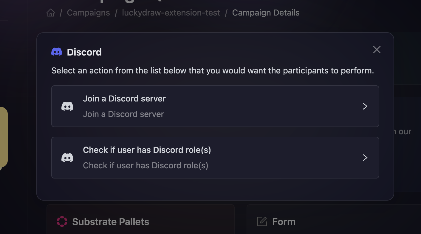Discord Task Options