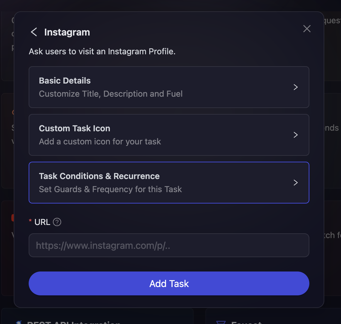 Instagram Task Basic