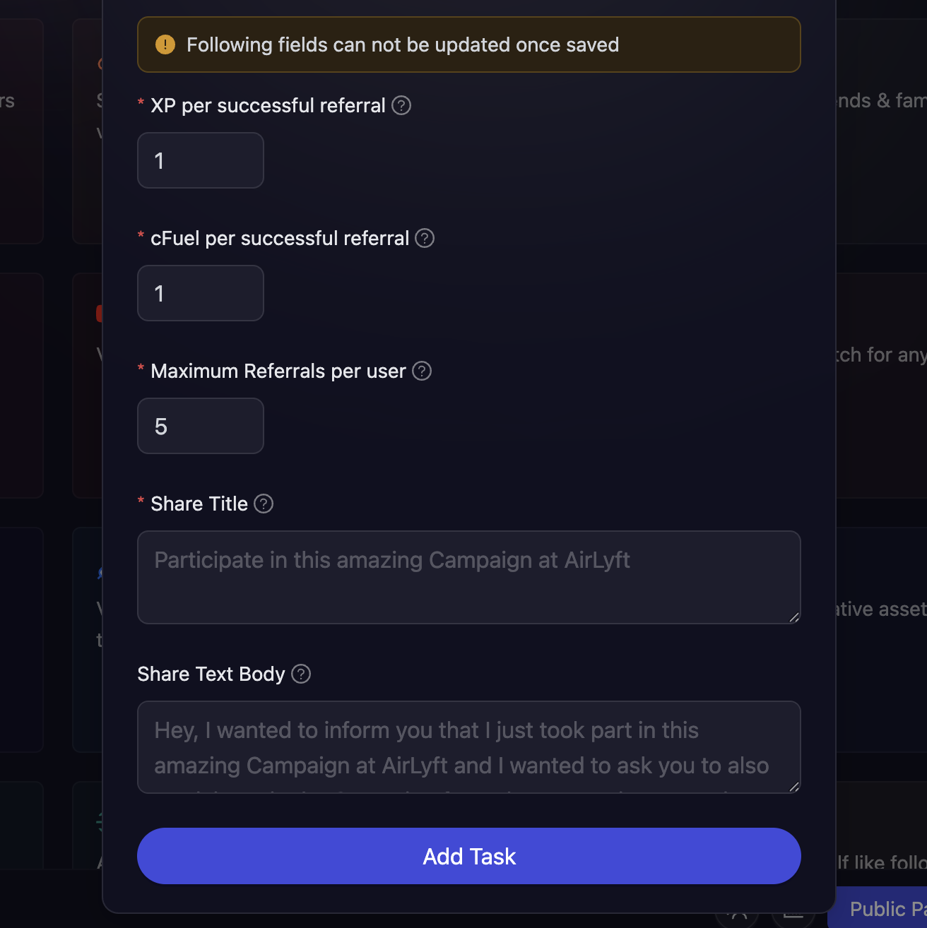 Referral Task Details