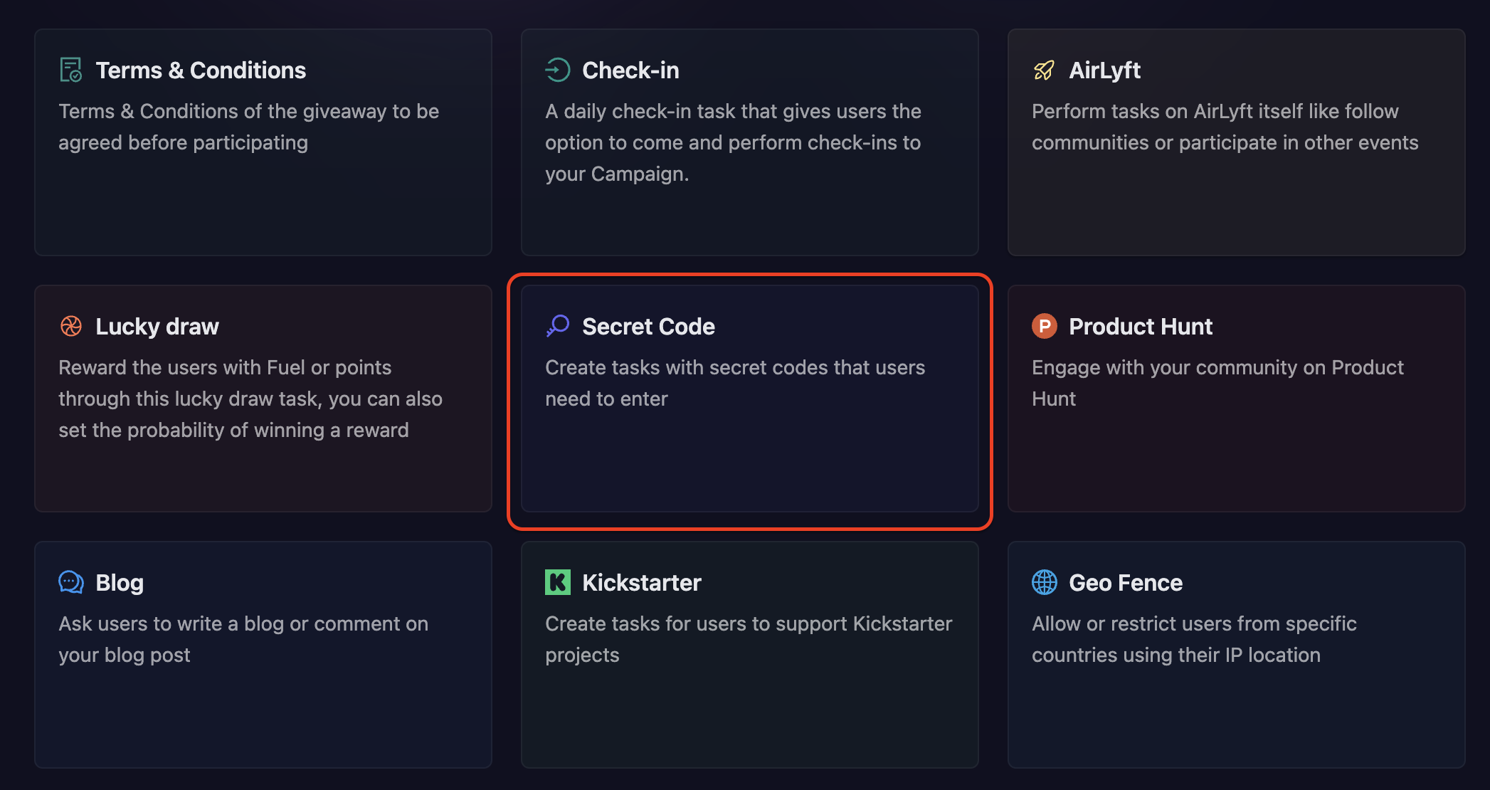 Secret Code Task Main