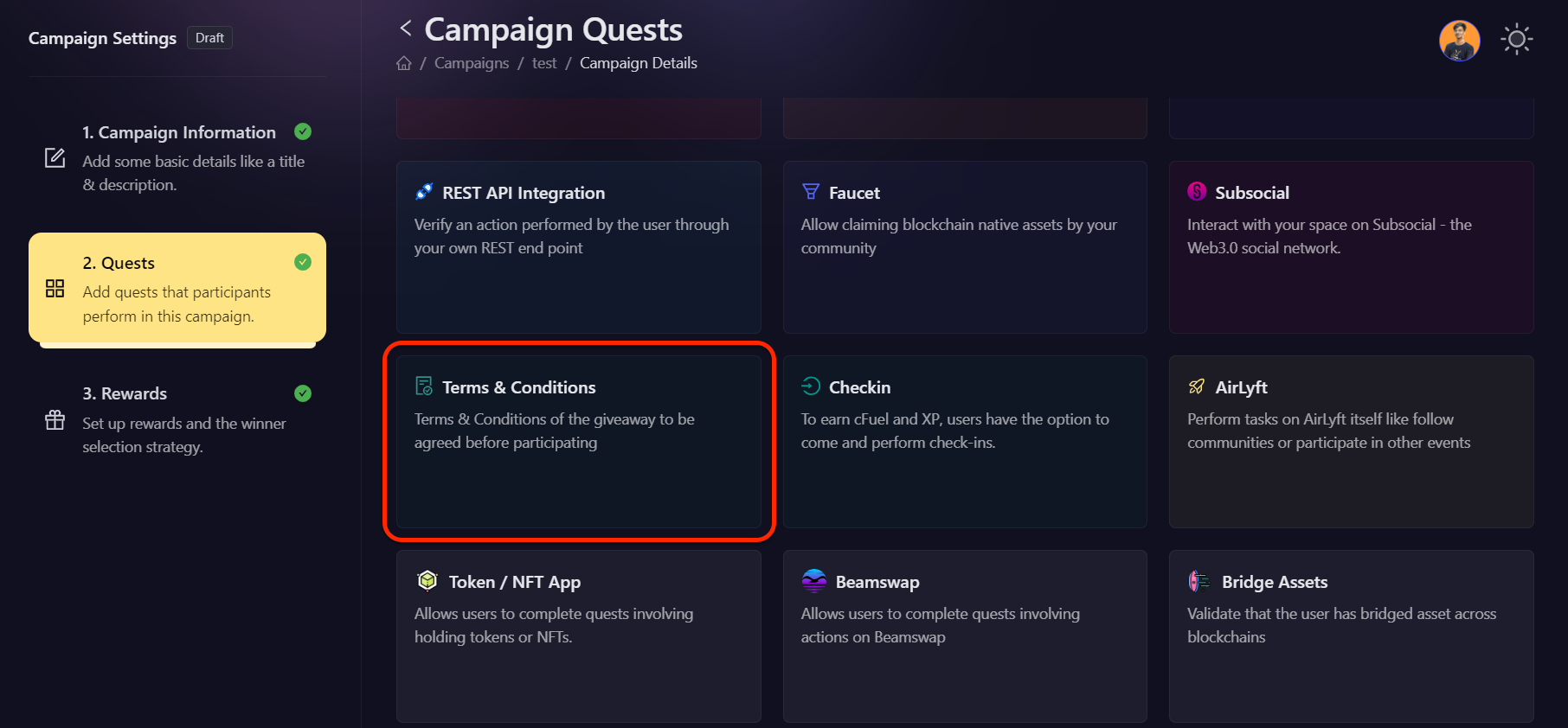 Terms & Conditions Main