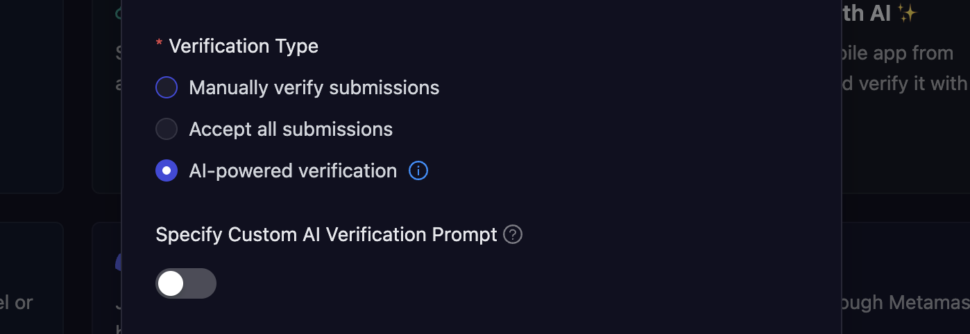AI Verification Prompt Optional