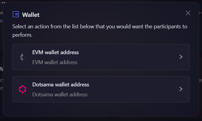 Wallet Options