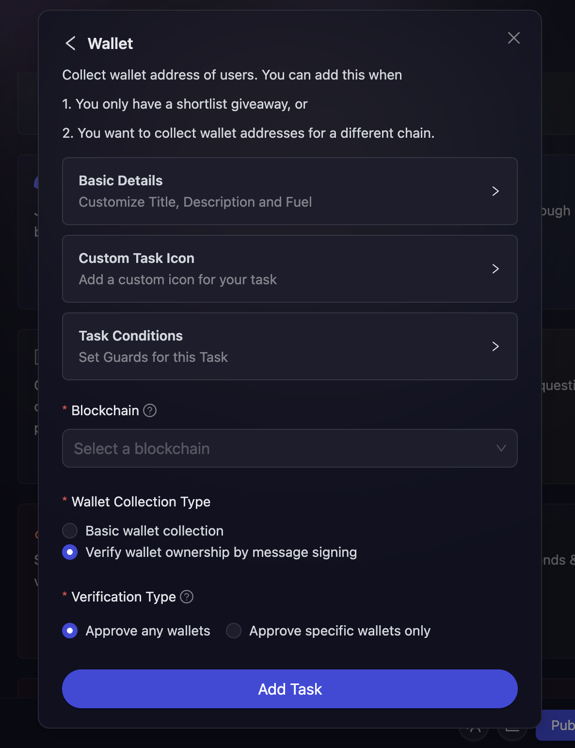EVM, Cosmos, and Solana Wallet Task Details