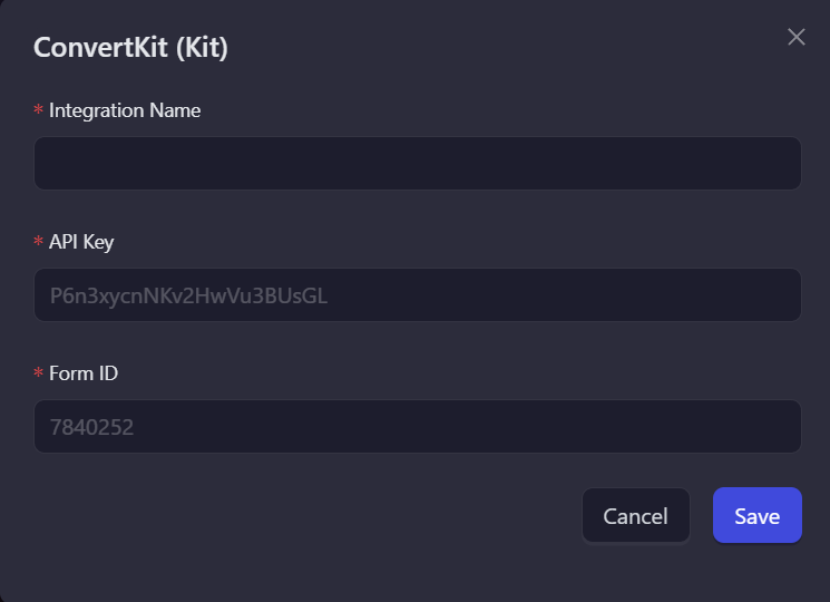 Add Integration
