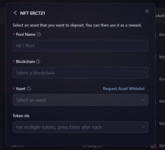 Pool Details ERC721