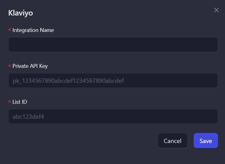 Add Integration