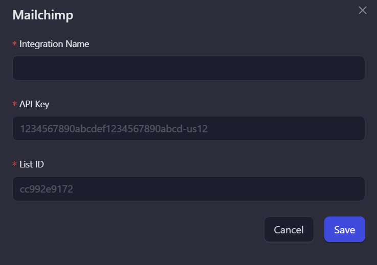 Add Integration