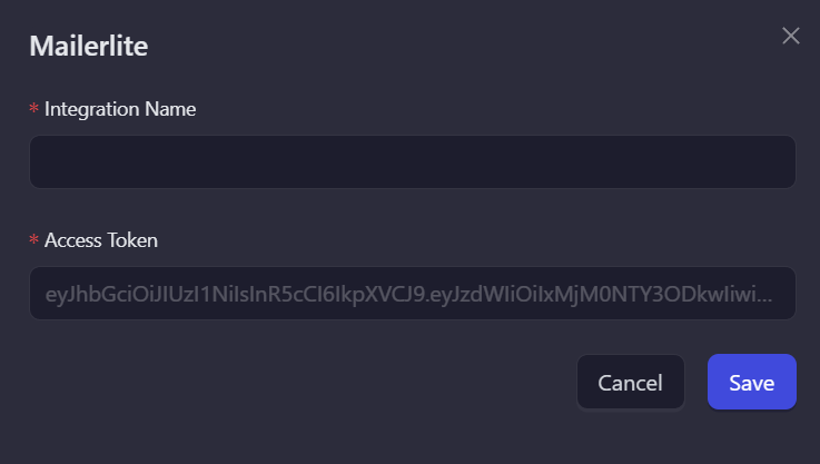 Add Integration