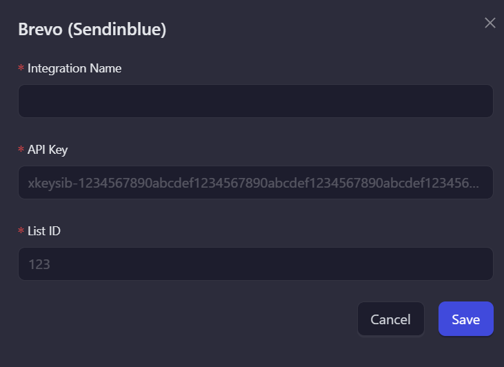 Sendinblue Block