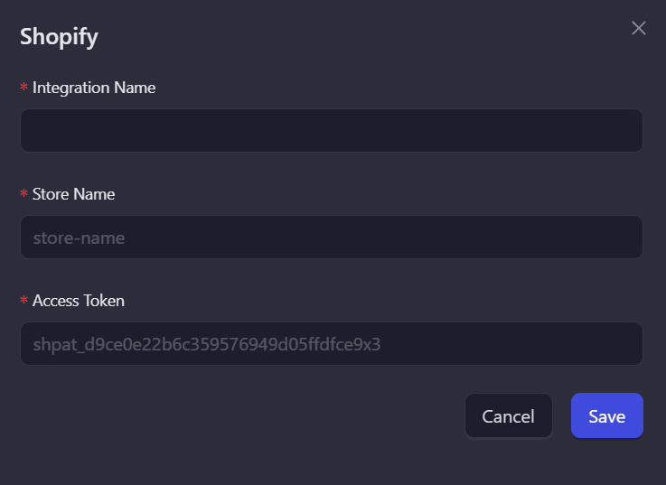 Add Integration
