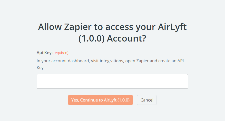 Zapier API Key